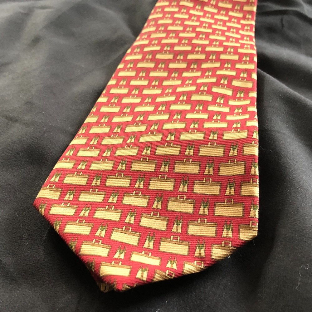 COACH Briefcase Bag Silk Tie Lawyer Professional